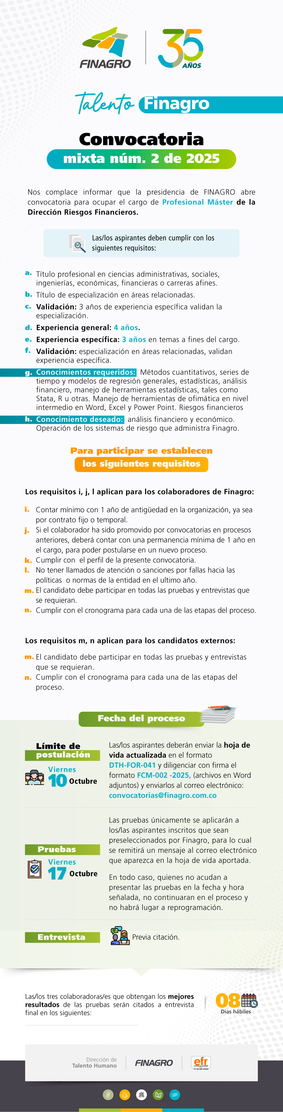 CONVOCATORIA MIXTA No. 02 DE 2025