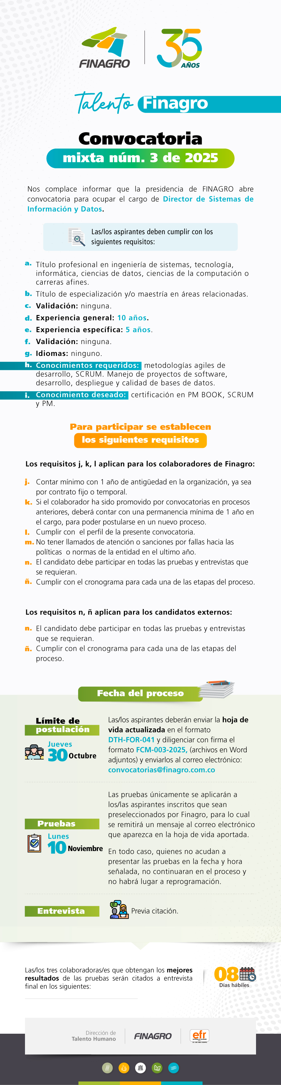 CONVOCATORIA MIXTA No. 03 DE 2025