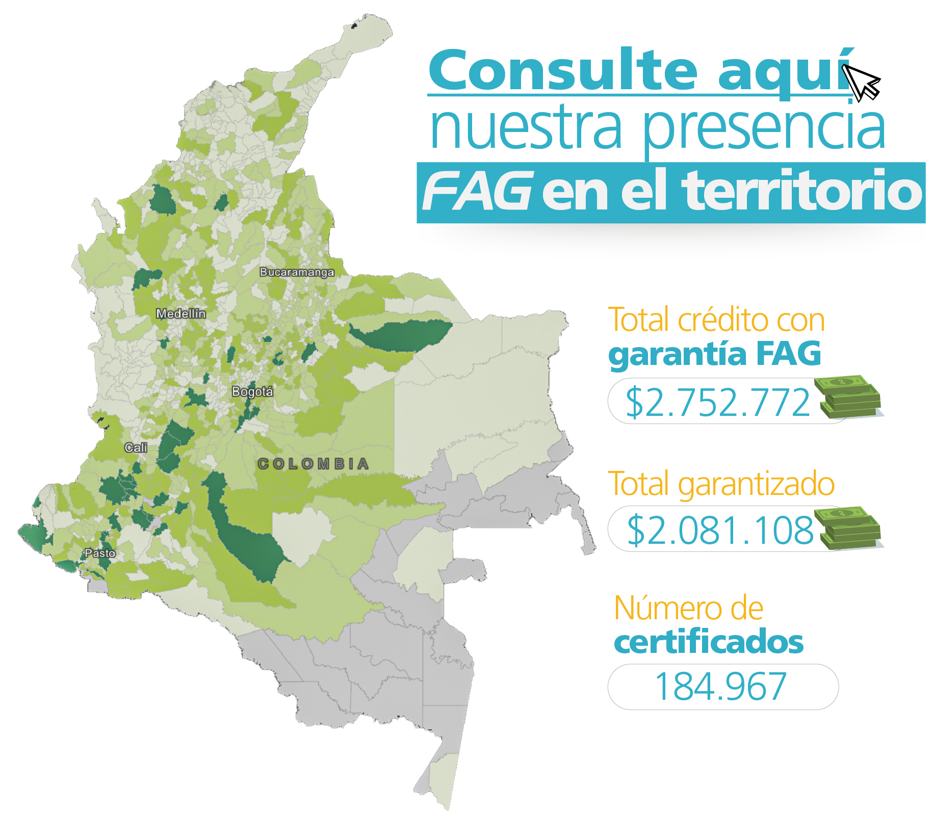 Presencia FAG mapa