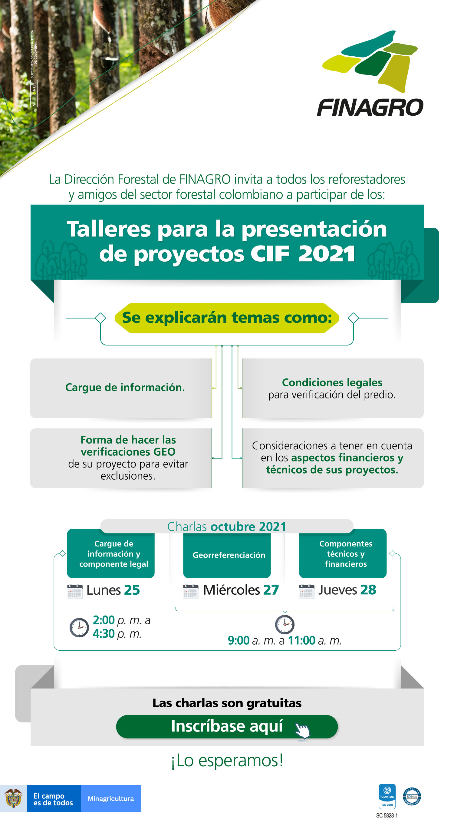 Talleres para la presentación de proyectos CIF 2021