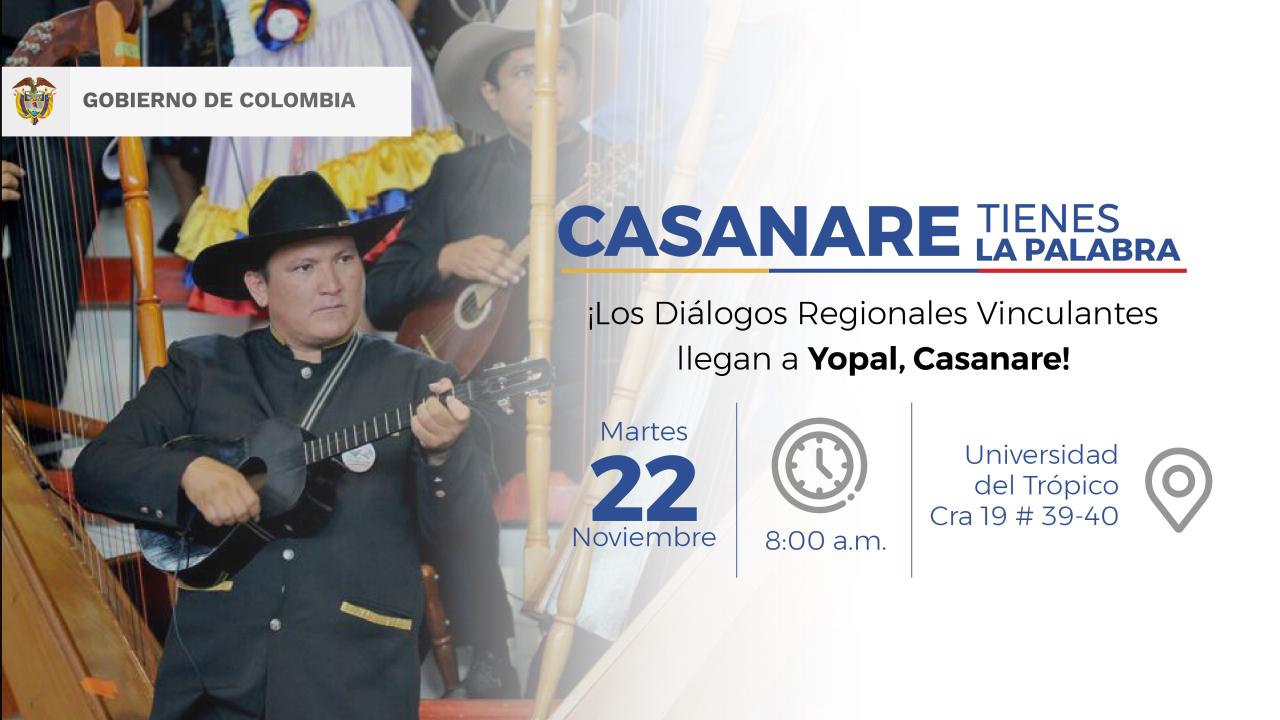 Casanare tiene la palabra en el Di�logo Regional Vinculante�