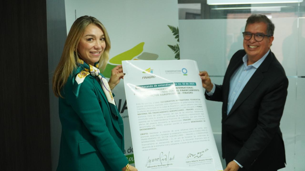 Conservaci�n Internacional Colombia y FINAGRO se unen para impulsar el financiamiento sostenible en el agro colombiano.