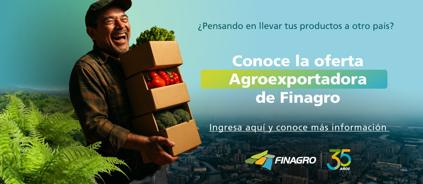 Campesino feliz llevando sus productos