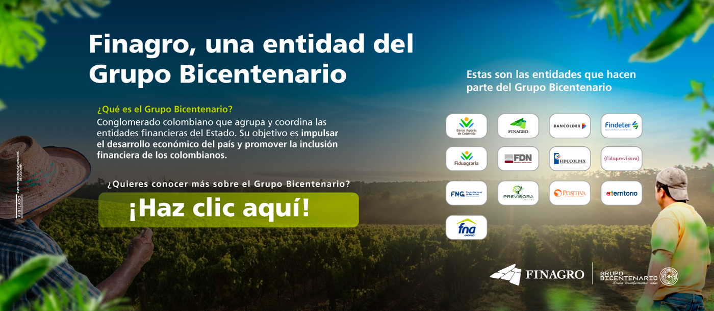 Finagro, una entidad del Grupo Bicentenario 