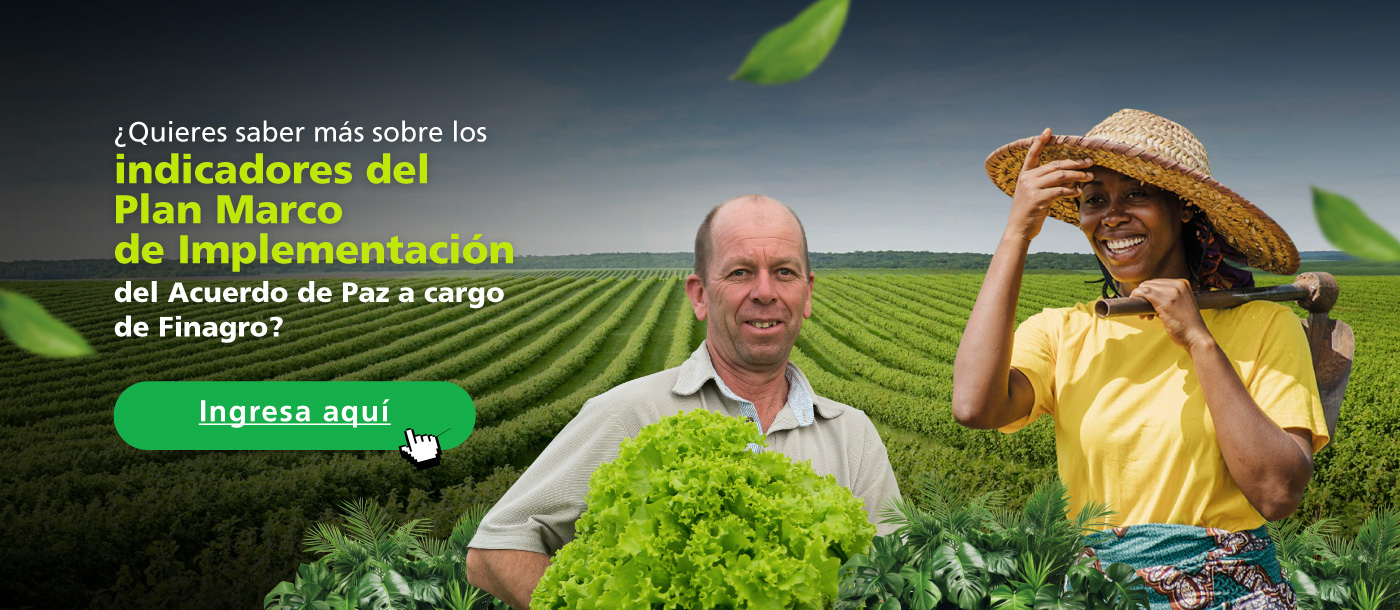 Dos campesinos: Uno con una lechuga, otra con un azadón
