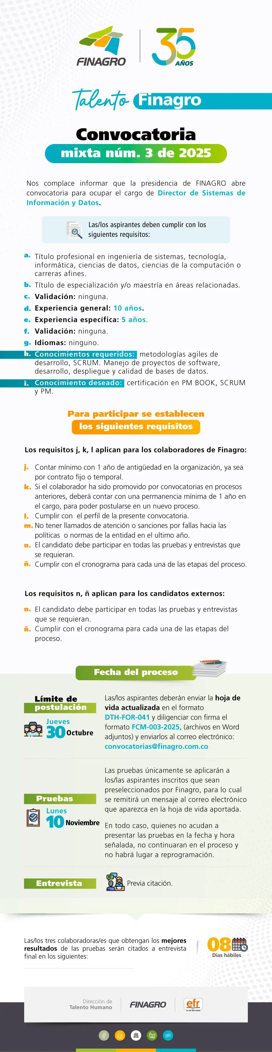 CONVOCATORIA MIXTA No. 03 DE 2025